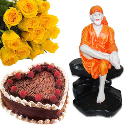 "Delicious Round shape butterscotch cake - 1kg - Code NC17 - Click here to View more details about this Product
